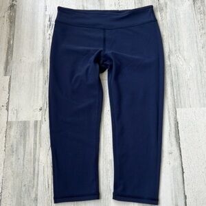 Lululemon Ivivva Leggings‎ Size 14 Crop Pants Navy Blue